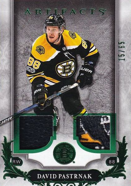 jersey patch karta DAVID PASTRŇÁK 18-19 Artifacts Materials Emerald /65